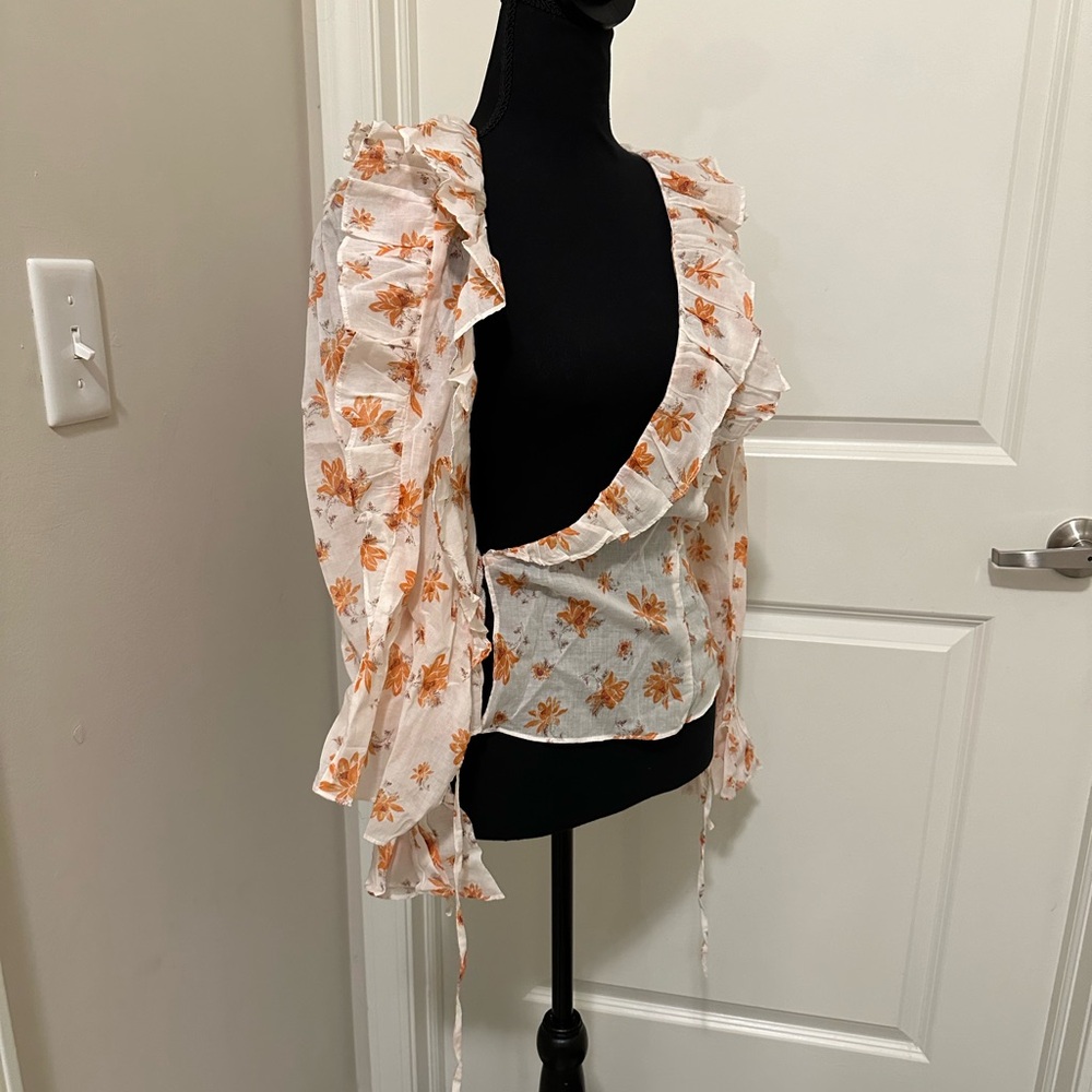 Free People Ruffle Top - Picture 2 of 7
